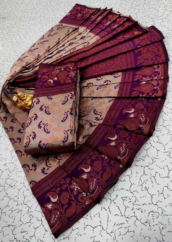 SF 645 Copper Zari Tissue Kanchi Designer Sarees Wholesale Clothing Suppliers In India
